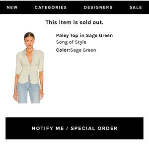 song of style paley top